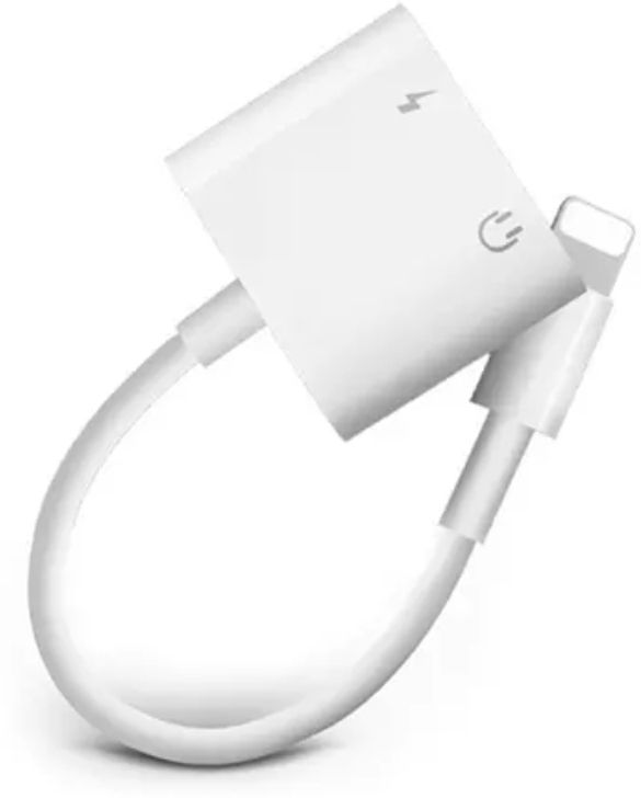 SANNO WORLD White Headphone Jack Splitter with Dual Functionality in Port Compatible for iPhone Phone Converter-image-26