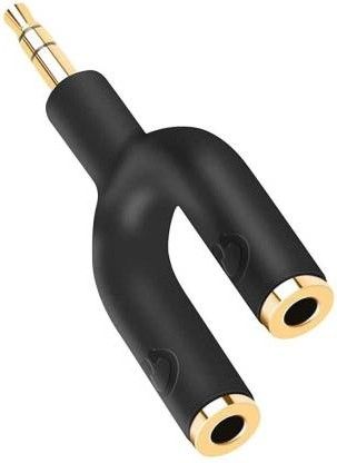 SANNO WORLD Black Headphone Splitter Adapter,Aux Stereo Y Jack Splitter Adaptor 3.5mm Male Phone Converter-image-46