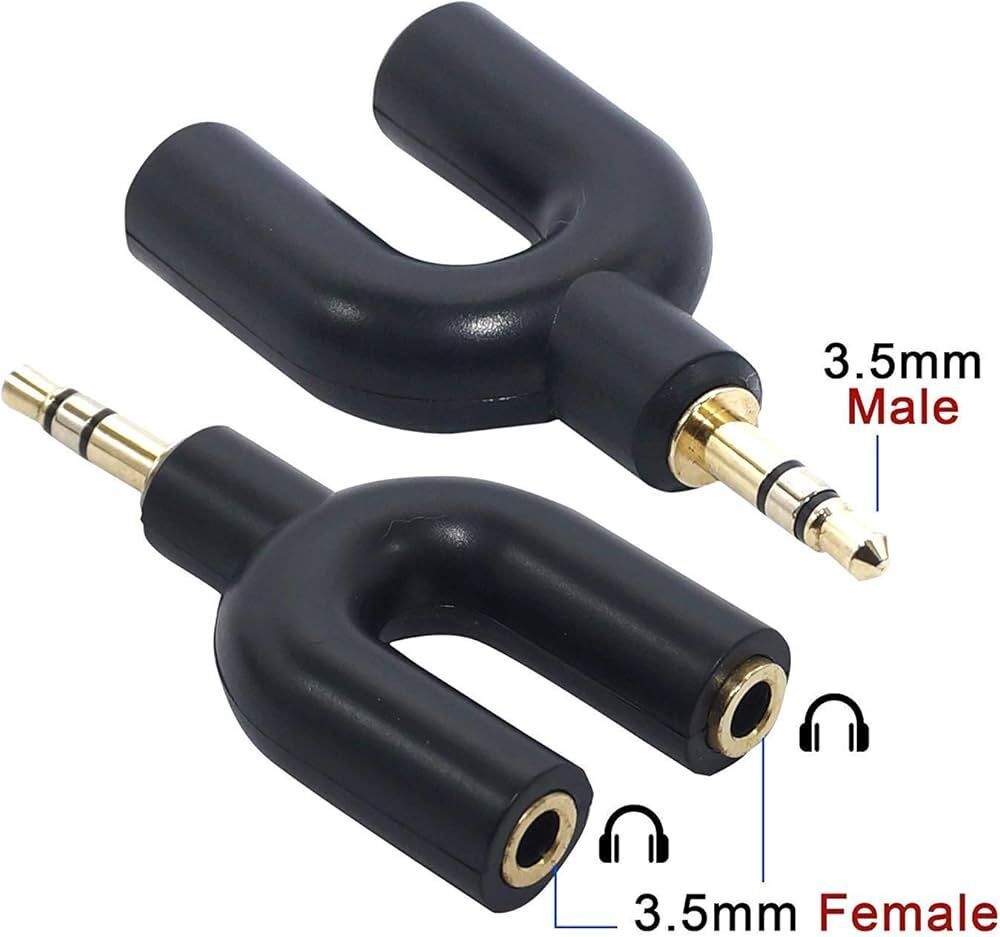 4uonly Multicolor BRE-New U-Shape 3.5mm Audio Jack, Male KHH5 Phone Converter-image-8