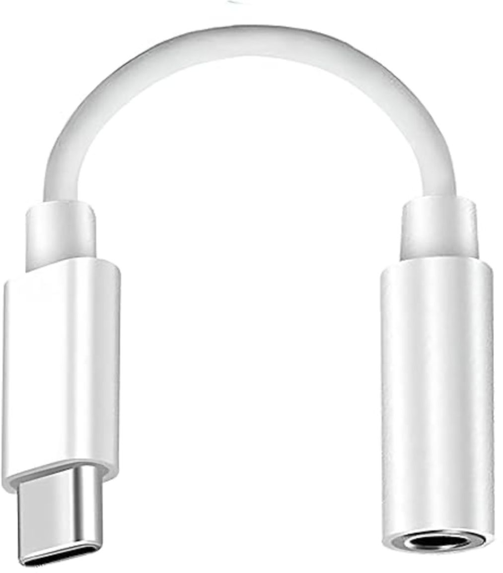 Relix white,usb C to Headphone Jack adapter |Hi-Res DAC Stereo Aux Converter Dongle| usb c type audio jack Phone Converter-image-9