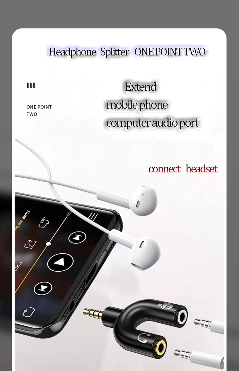 IMMUTABLE Multicolor RME-New U Shape Audio Jack to Headphone Converter ZVV35 Phone Converter-image-36