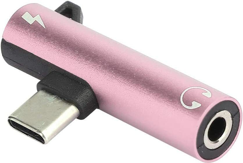 KAELAN Pink Pink Type C connector 2 in 1 3.5 mm jack and type c charger in one connector Phone Converter-image-38