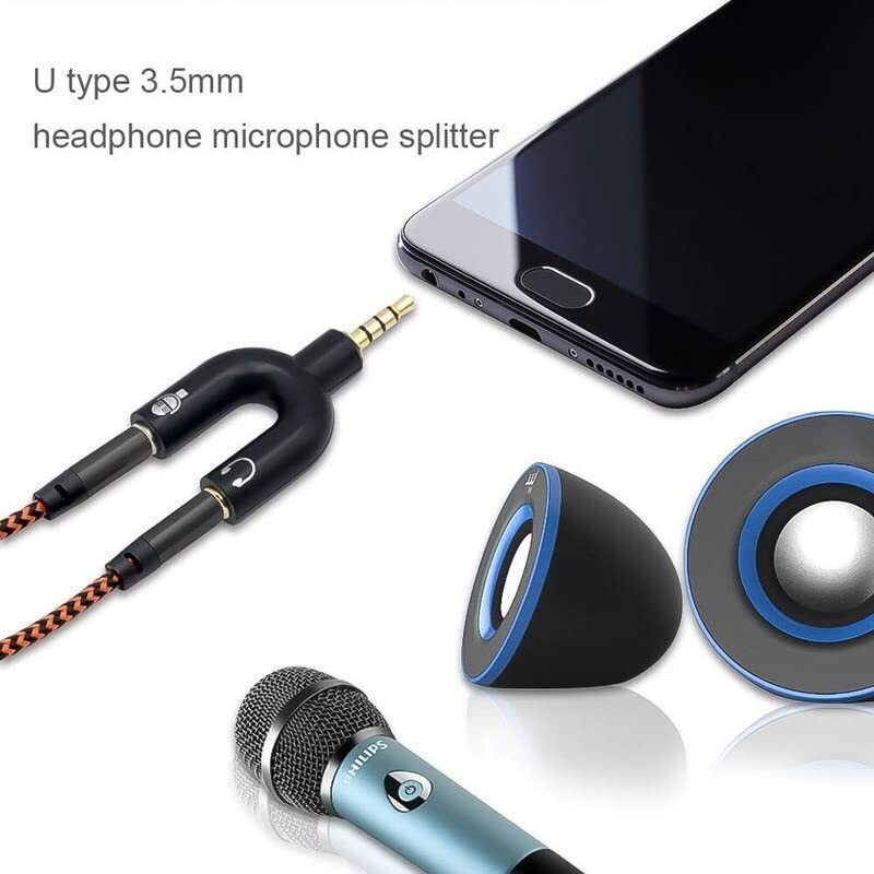IMMUTABLE Multicolor RME-New U Shape Audio Jack to Headphone Converter ZVV30 Phone Converter-image-44