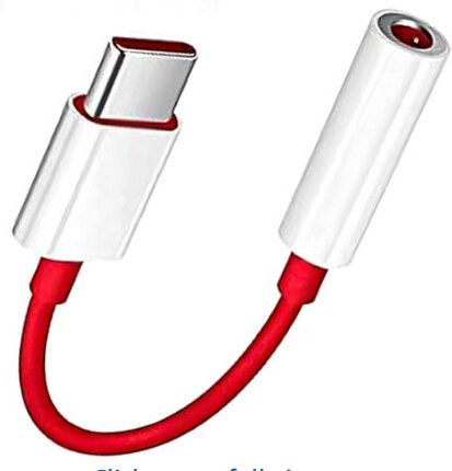 RECTITUDE Red BEST QUAILTY 3.5 MM JACK TYPE C HEADPHONE AUDIO AUX Phone Converter-image-37