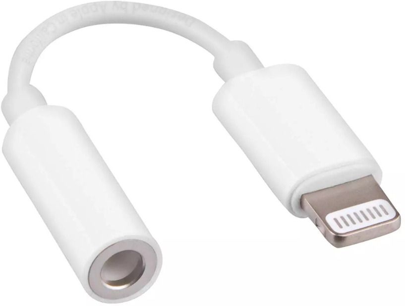 EasyFit White Lightning iphone audio HF jack 3.5mm adapter connector with Music & Calling Phone Converter-image-9