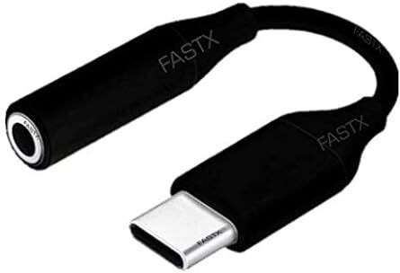 FASTX Black Type C to 3.5mm Audio Jack Adapter Samsung Galaxy S21 S20 S10 Z Flip Fold 5G Phone Converter-image-30