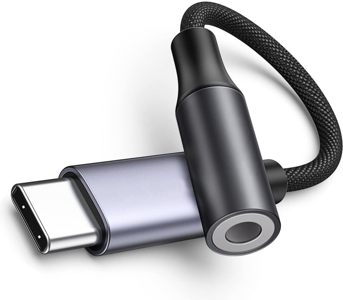 MIFKRT Multicolor USB C to 3.5mm Headphone Adapter with Smart DAC Chip for Music & Calling Phone Converter-image-33