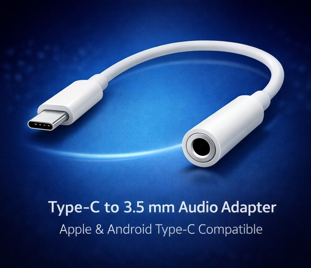 CABTRONICS White USB-C to 3.5mm Earphone Converter – Clear Sound Audio Adapter Phone Converter-picture-12