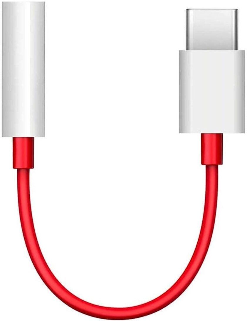 ELECTROBITZ White and red Type C to 3.5mm Audio Adapter with DAC Chip for Headphones & Mic Support Phone Converter-image-5