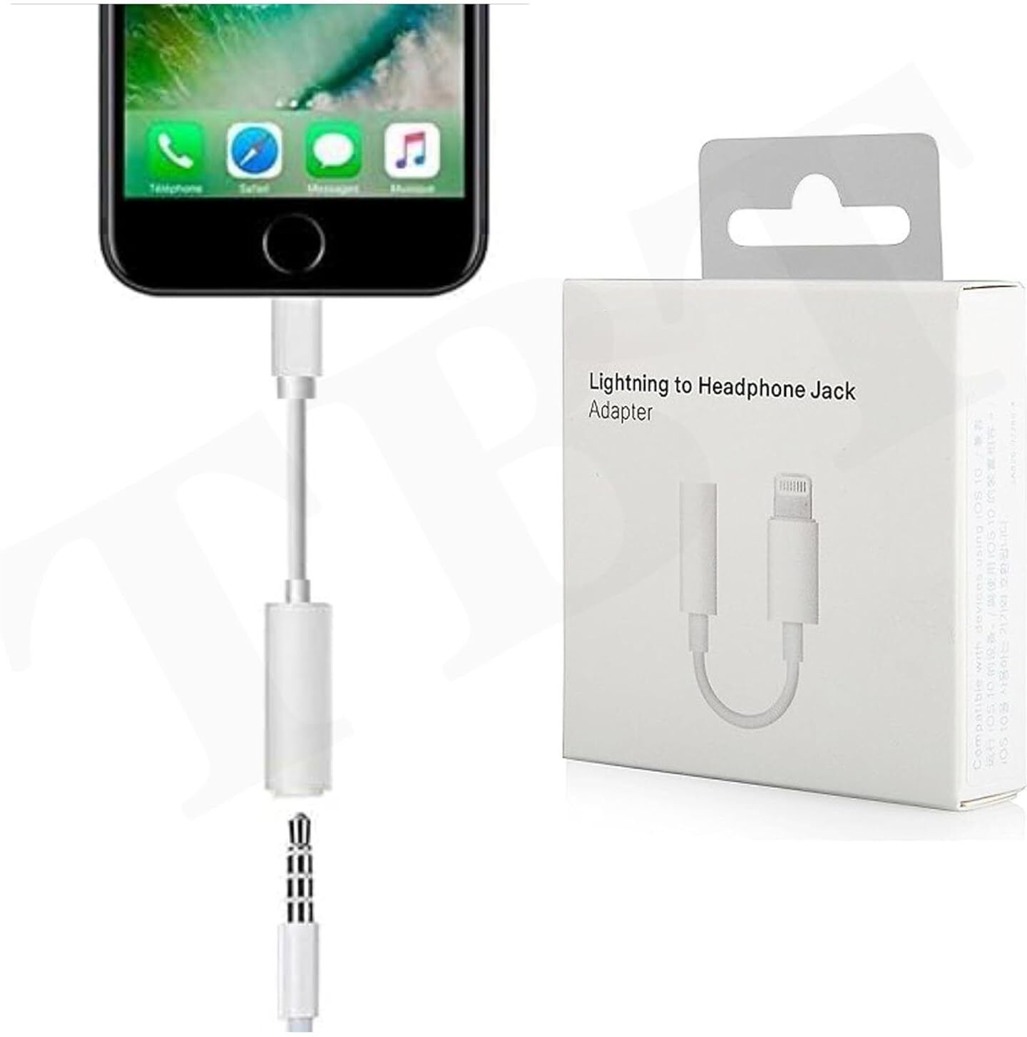 4uonly Multicolor white Lightning to 3.5mm Jack AUX Cable DII33 Phone Converter-image-48