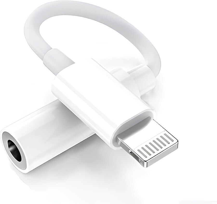 nikolve White Lightning to 3.5mm Headphone Audio Jack Convertor for All Devices Phone Converter-image-36