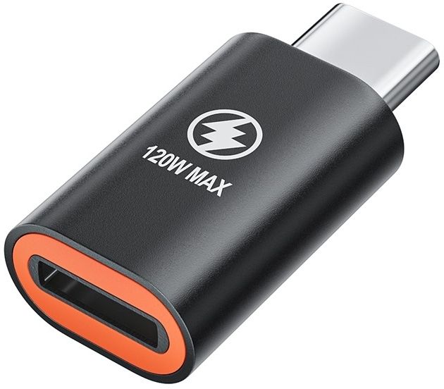 SANNO WORLD Black 120W PD Adapter for iOS Lightning FeMale to Type c male Connector Phone Converter-picture-20