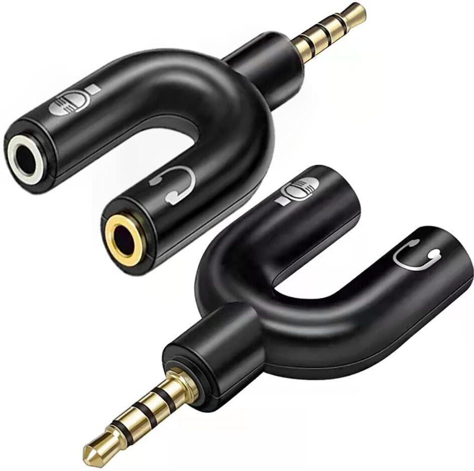 4uonly Multicolor BRE-New U-Shape 3.5mm Audio Jack, Male KHH34 Phone Converter-image-9