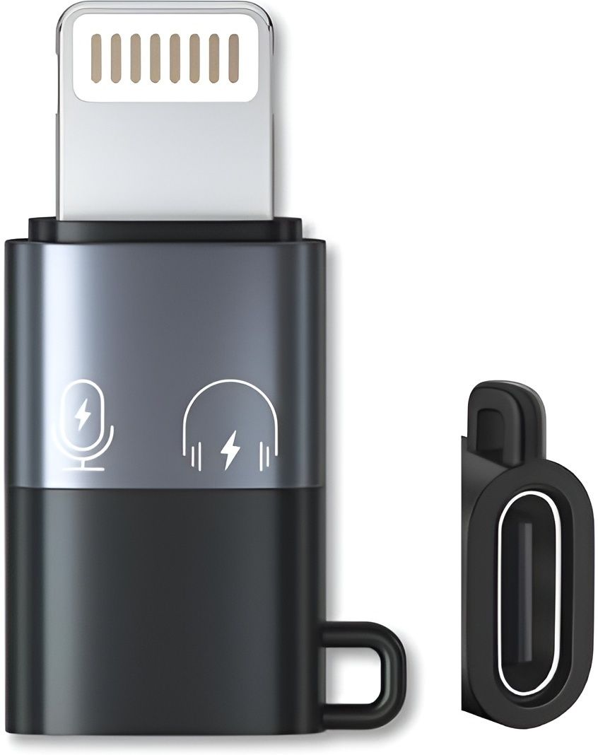 nikolve Grey Type C Female to Lightning Male OTG Adapter for I-phone Connector Phone Converter-image-16