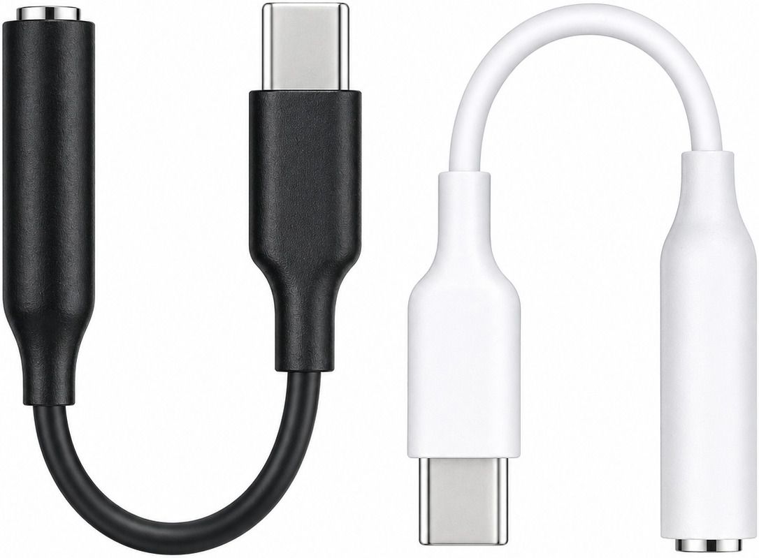 Ctype 1 BLACK, 1 WHITE USB-C TO 3.5MM HEADPHONE ADAPTER (PACK of 2) Phone Converter-picture-39