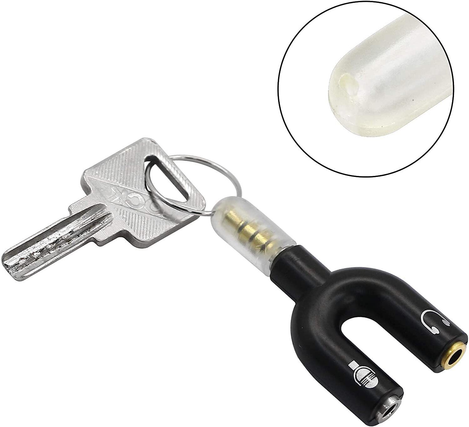 IMMUTABLE Multicolor RME-New U Shape Audio Jack to Headphone Converter ZVV22 Phone Converter-image-38