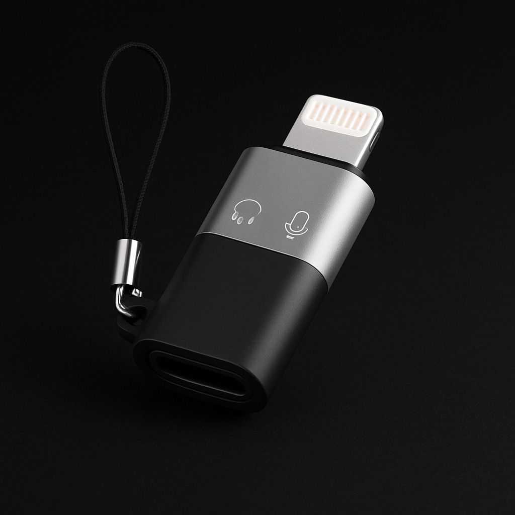 UBRONIK Grey Lightning Interface to USB-C Female Sleek OTG Converter Phone Converter-image-30