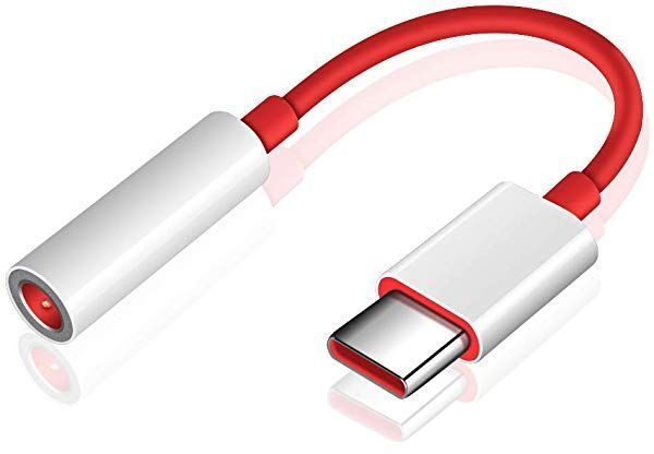 iNETWORKING Red TYPE C to 3.5 MM AUDIO Phone Converter