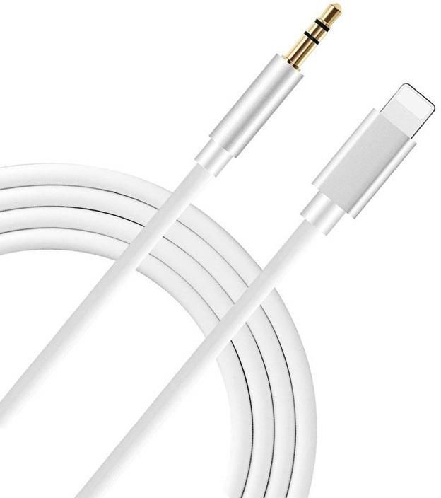 Expresscraft White & White Lightning to 3.5mm Aux Audio Cable, Aux Cord iPhone iPad to Car/Home /Headphones Phone Converter-picture-15
