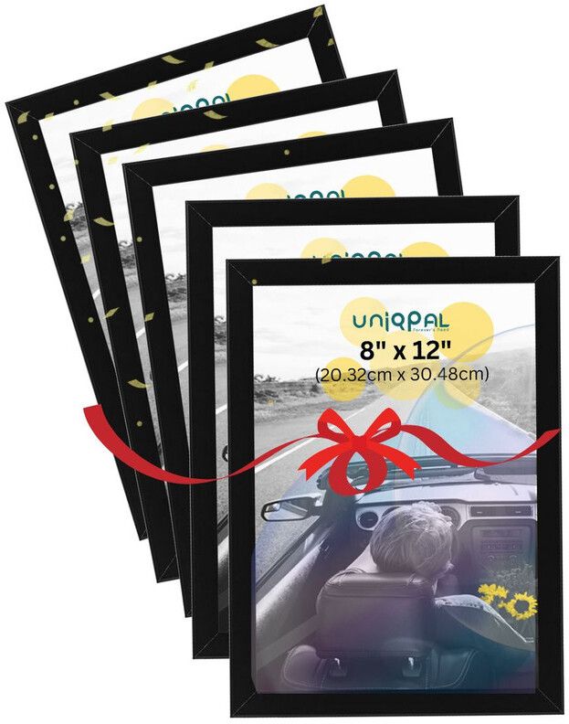 A4 Size Black Photo Frame 12 inch A4 Photo Frame Set of 5-image-17