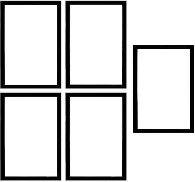 A4 Document Photo Frame, Black Photo Frames for Home and Office decoration (5) 1 inch A4