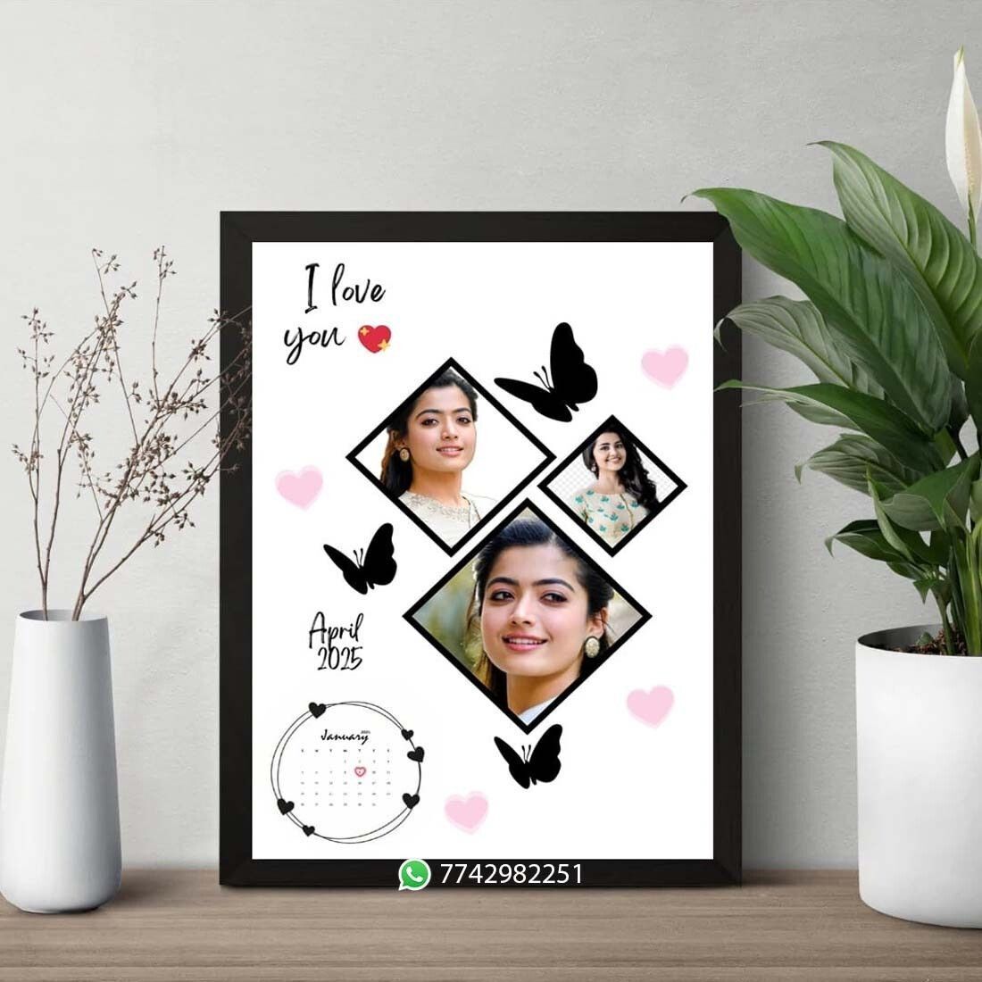 Custom Photo Frames For Wall Rectangular Photo Frame Send Photo 7742982251 12 inch Birthday, Anniversary, Marriage, Gift Photo Frame, Retirement-image-2