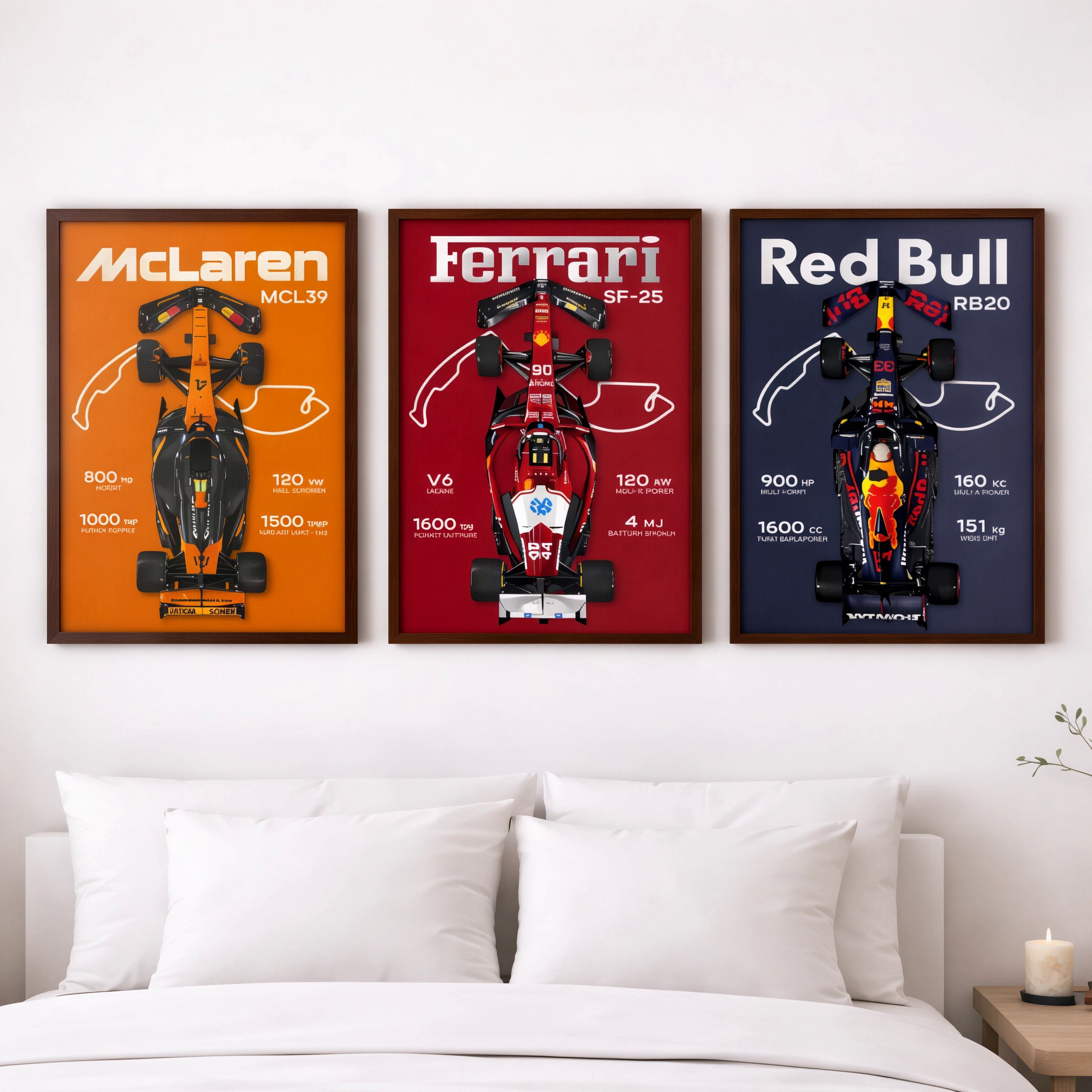 crackpunk F1 Car Poster For Wall Decoration, Office, Gift Item For Boys Decor Frames 9 X 12 inch Car Frame Poster-picture-23
