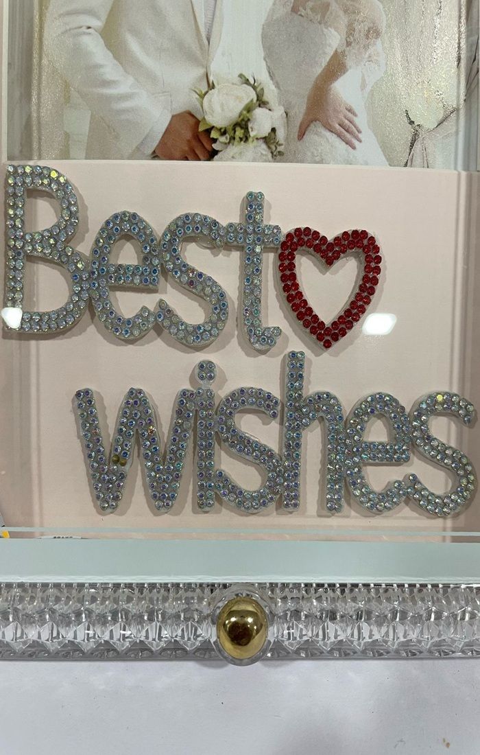 RD BROTHER'S "Best Wishes" Wedding Photo Frame 7 inch COLOURFULL-image-32