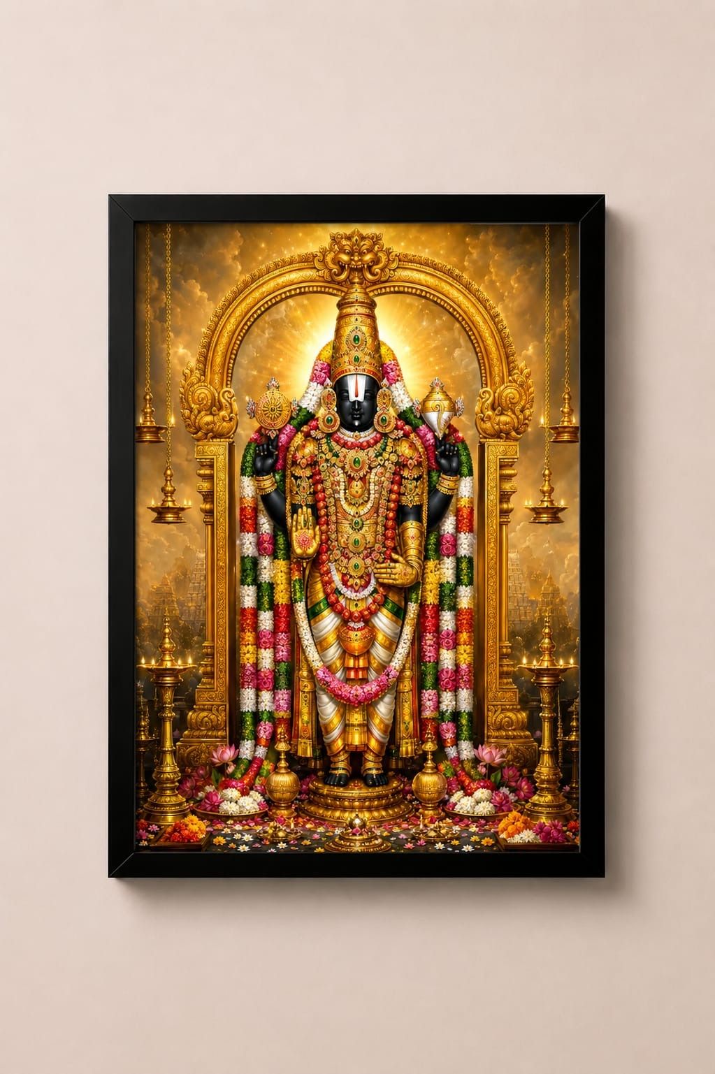 Tirupati Balaji photo frem Hd quality A4 size 8 inch Digital Photo Frame-image-26