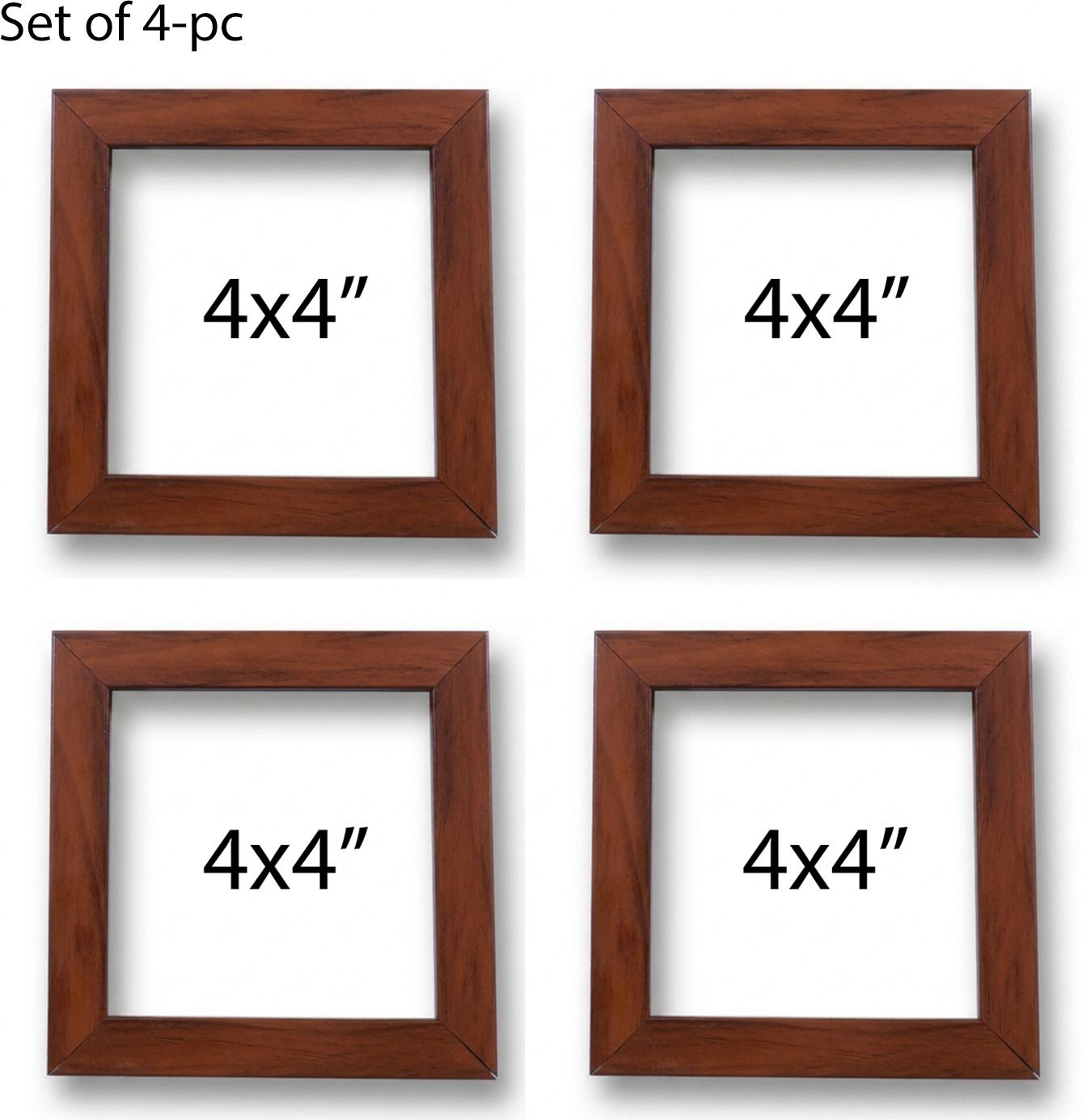 4x4 Mini Frame Brown 4 inch Digital photo frame-image-6