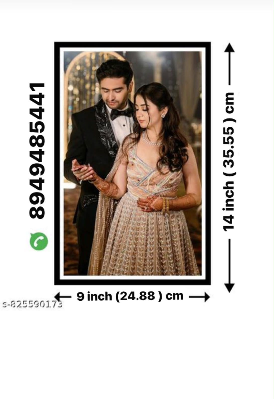 Photo frame couple lovely couples (send photo on 8949485441) 14 inch Digital-image-44