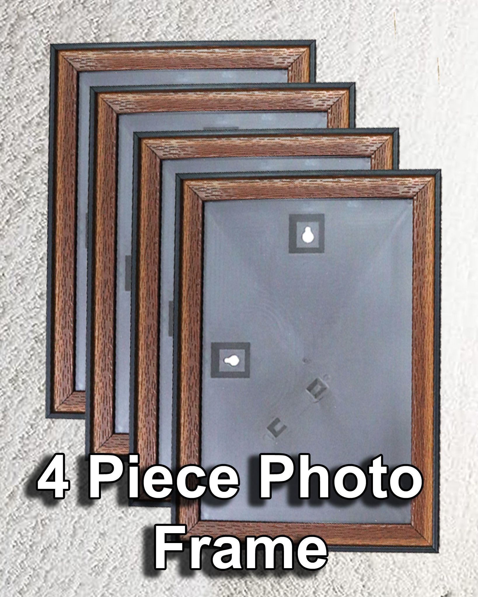 abcd Photo frame brown color & Mount big back cover is plastic finishing 8.12 inch Digital-picture-4