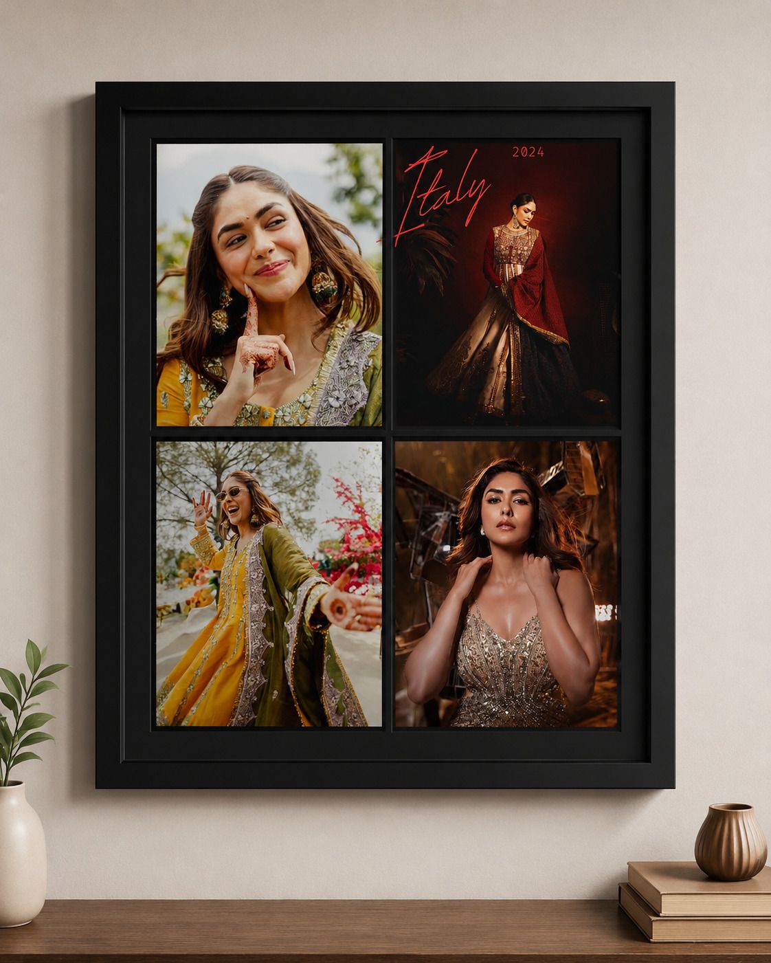 anbhi creation Photo frame 4photos treding frame ( send photos on 8949485441) 14 inch Digital-picture-35