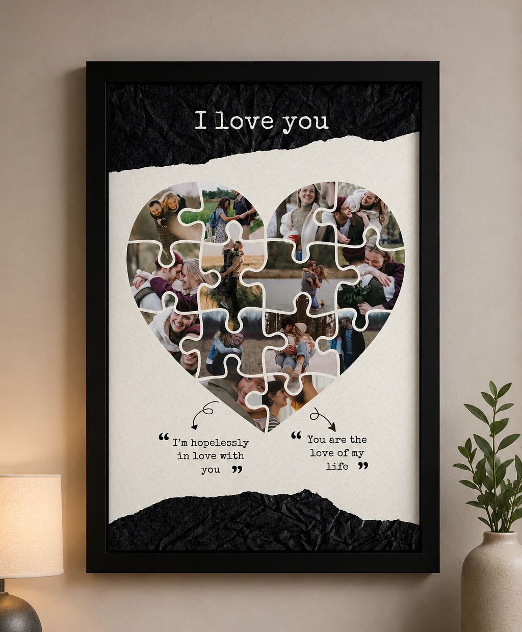 Photo frame love type 14photos (send your 8949485441) 14 inch Digital-image-15