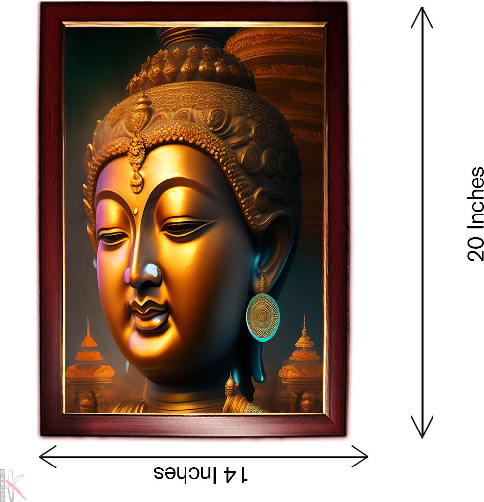 kanakgraphics Buddha Photo frame 20 inch Digital-picture-27