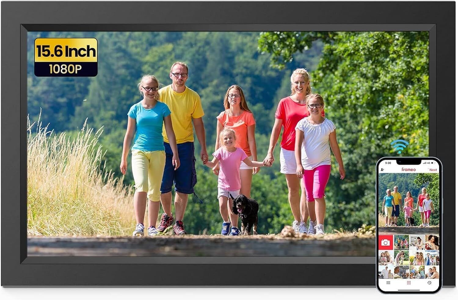 calmora Calmorra 15.6 Inches Wifi Digital Picture Frame with SD Card Slot 15.6 inch DIGITAL-picture-46