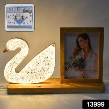 Duck Shape Cystal Led Lamp & Photo Frame Night Lamp | Wedding Gift | love couple 20 inch DUCK SHAPE LAMP WITH PHOTOFRAME-image-15