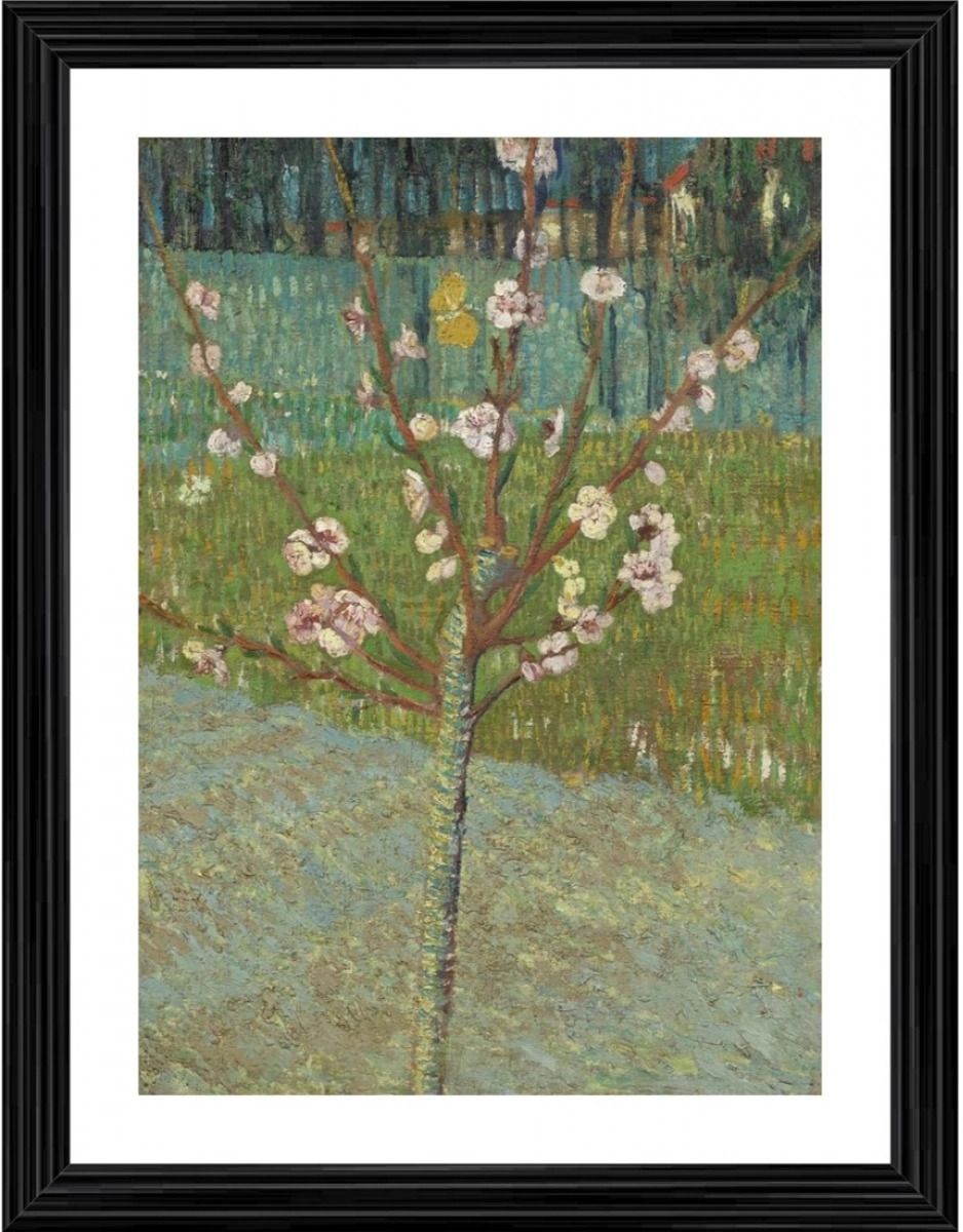 Peach Tree in Blossom 1888 Painting With Wood Photo Frame 14 inch frame-image-48