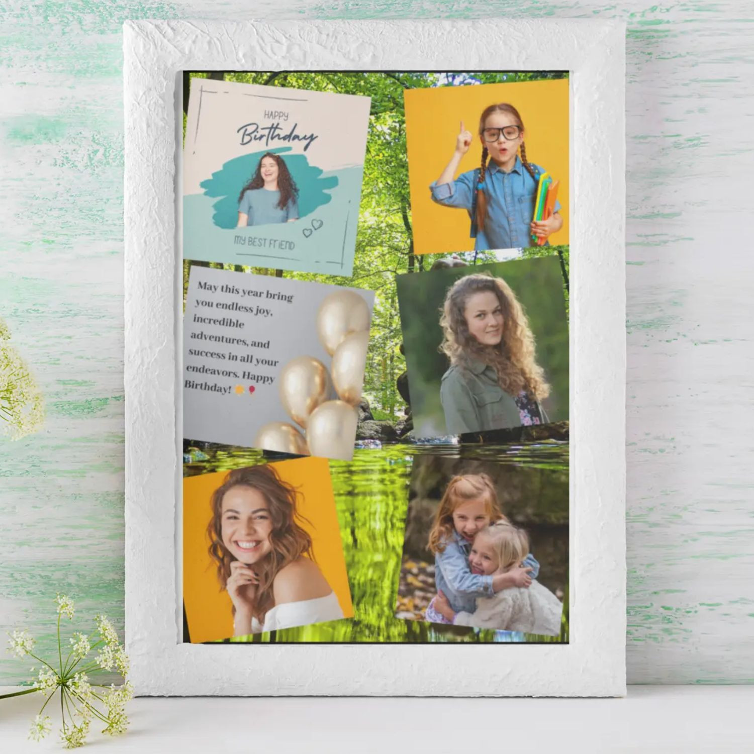 mydreambox Custom A4 Size Photo Frame | Personalized Wooden Picture Frame 11.69 inch Frame image 1
