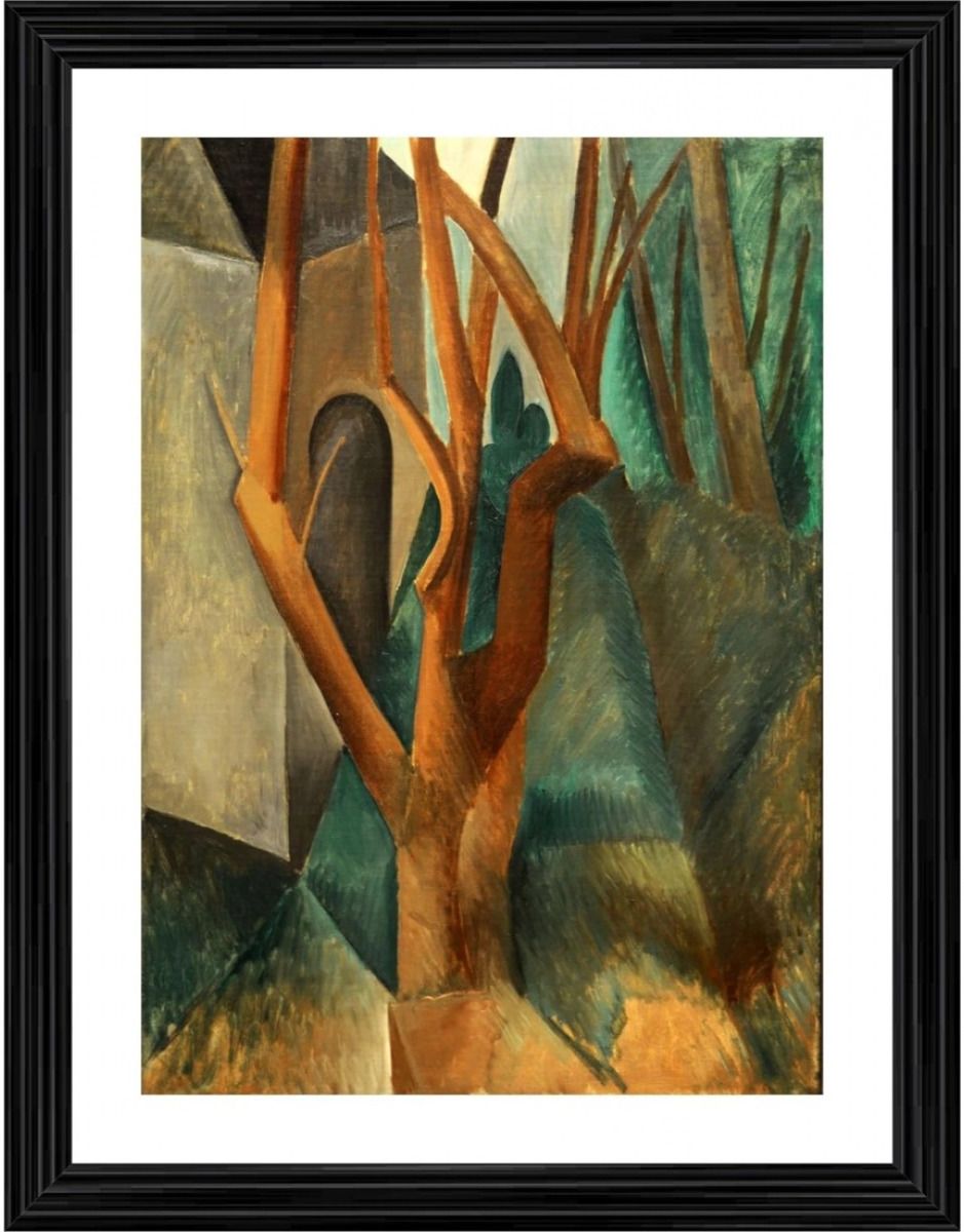 La Rue des Bois The Street of the Woods 1908 Painting With Wood Photo Frame 14 inch frame-image-14