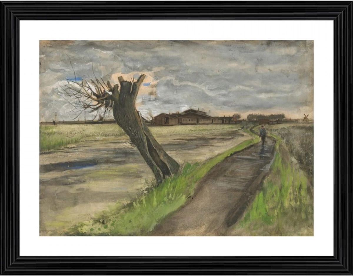 Pollard Willow 1882 Painting With Wood Photo Frame 14 inch frame-image-48