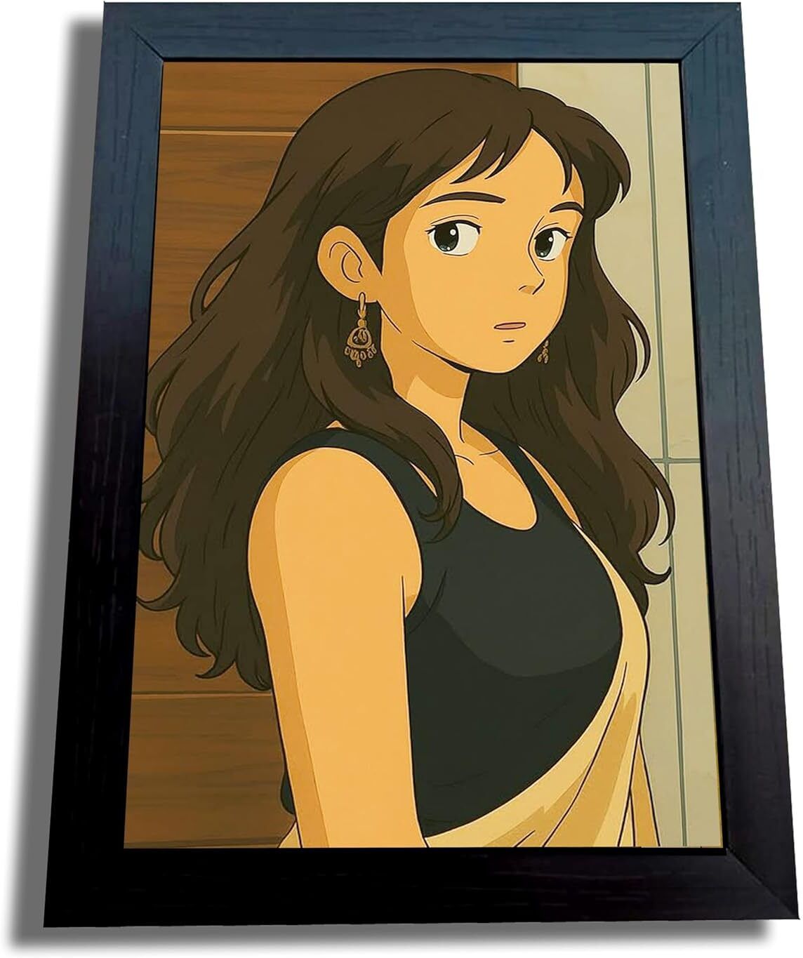 customized Ghibli art studio photo frame – Personalized Gift for Birthday, Love, 10 inch Friendship & Family | Animation cartoon Photo Frame | 8x10 Inches-image-37