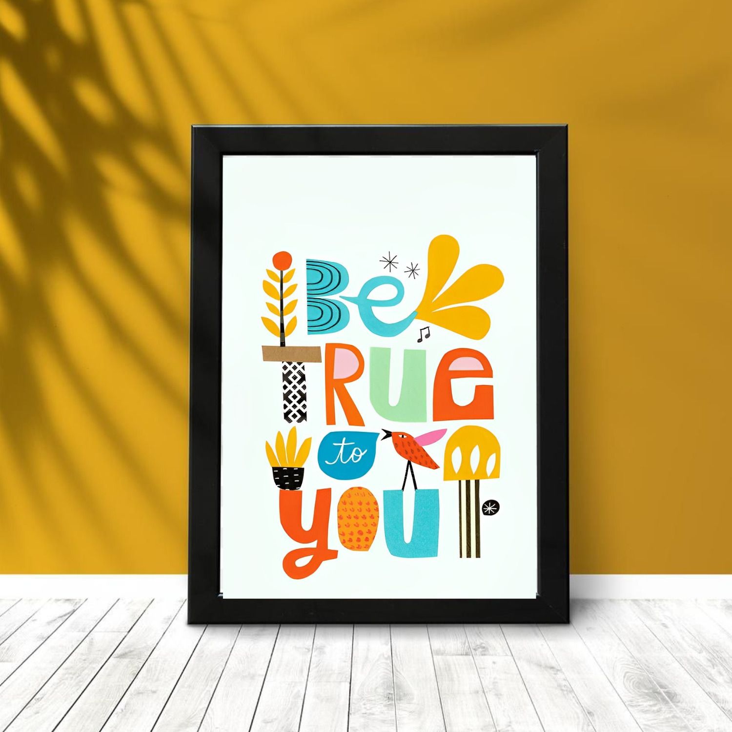 art and crafts Catchy Frames Be True Quotes Art Photo Frame 8.11 inch Modern Frames-picture-12
