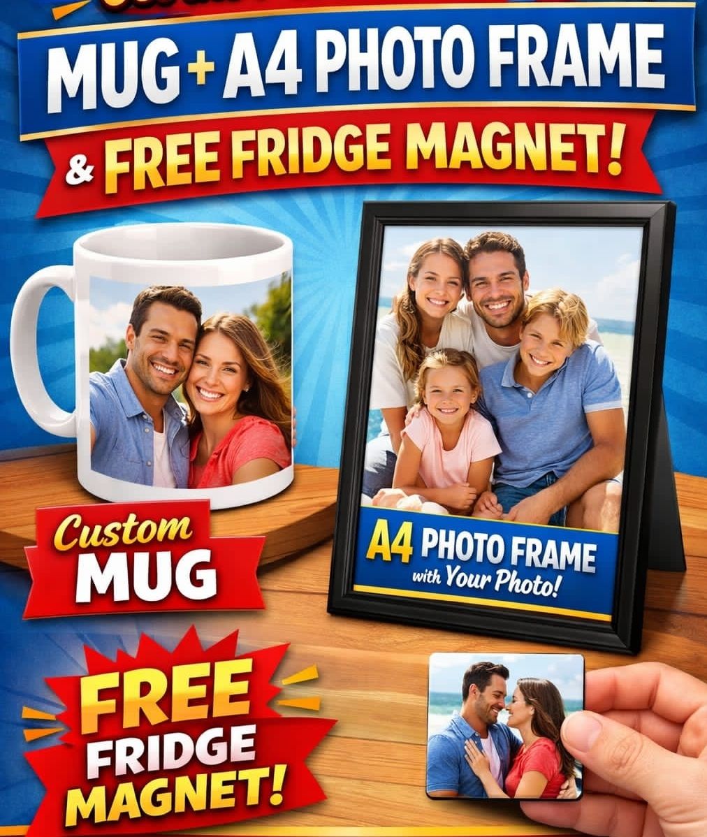 CUSTOM MUG WITH FRAM COMBO 001 10 inch Mugs, FRAME-image-2
