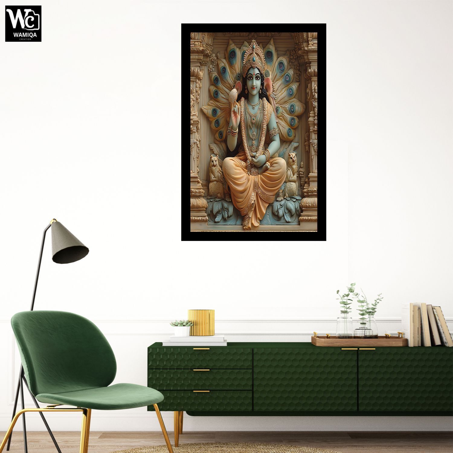 A4 Size Black Photo Frame Painting For Living Room, Bedroom Home Decor Frames-14 8 inch Religious Photo Frame