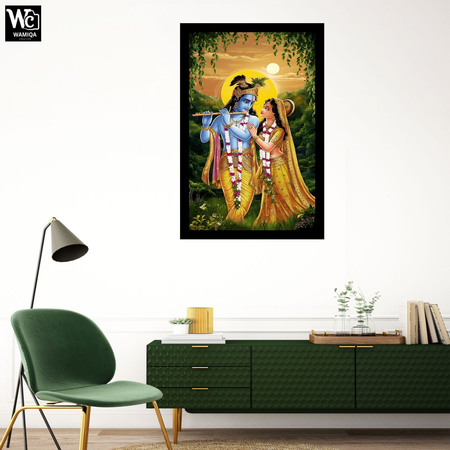 A4 Size Black Photo Frame Painting For Living Room, Bedroom Home Decor Frames-17 8 inch Religious Photo Frame