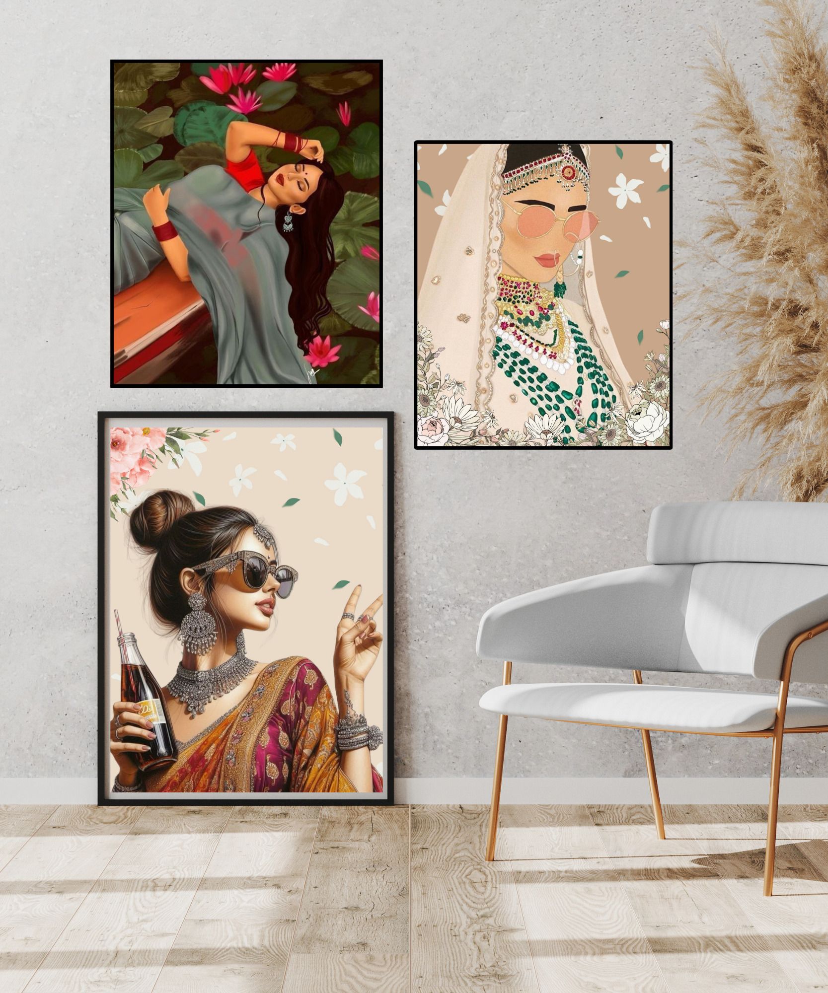 Artistic Wall Frame Combo A4 Set of 3 Photo Frame 20 inch PHOTO FRIME-image-6