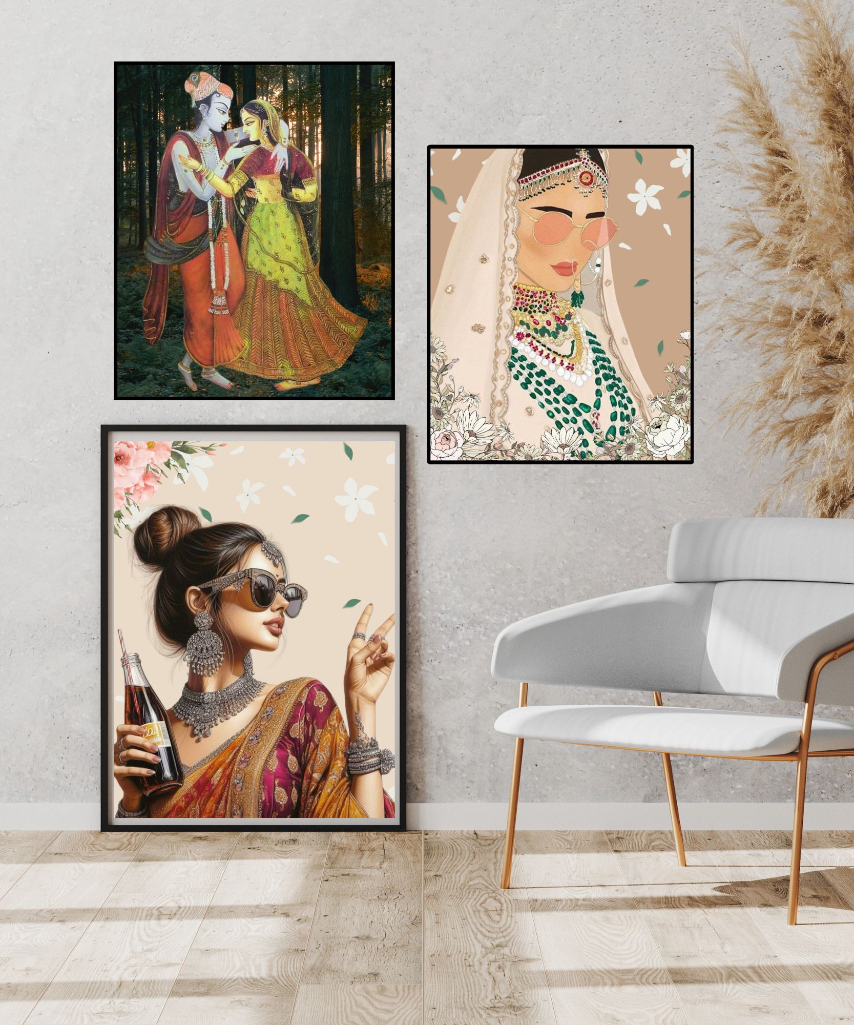 Artistic Home Decor Frames A4 Set of 3 Photo Frame 20 inch PHOTO FRIME-image-18