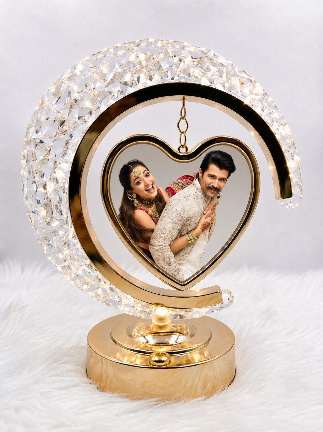 Crystal LED Moon Photo Lamp. 10 inch Photo Lamps, Digital Photo Frame, Moon Lamp-image-37