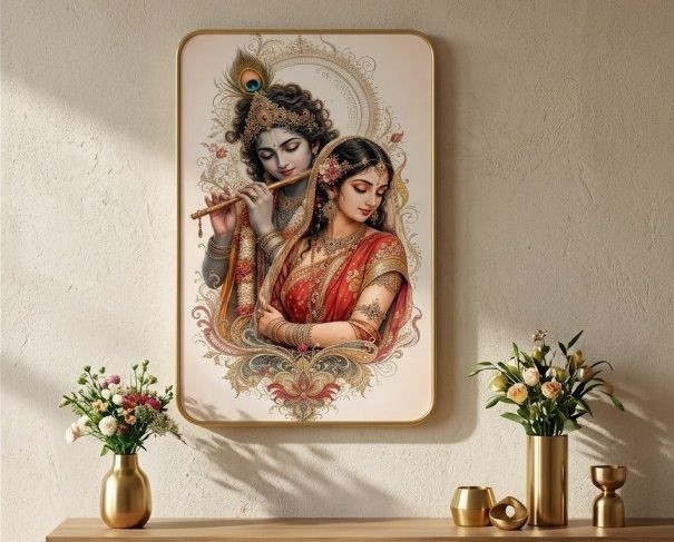 Radha Krishna Wall Dacor 12 inch Photoframes Display-image-45
